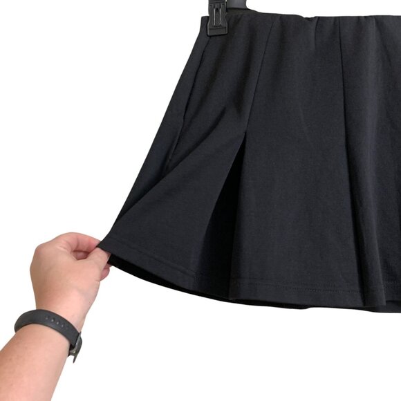 OGL Move Black Pleated Cotton Blend Ponte Pickleball Tennis Skort Pocket Skirt S - Picture 4 of 9